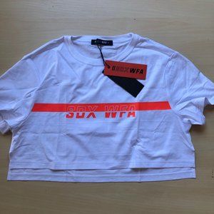 NWT Sarah’s Day x WFA - Throw It On Cropped Tee